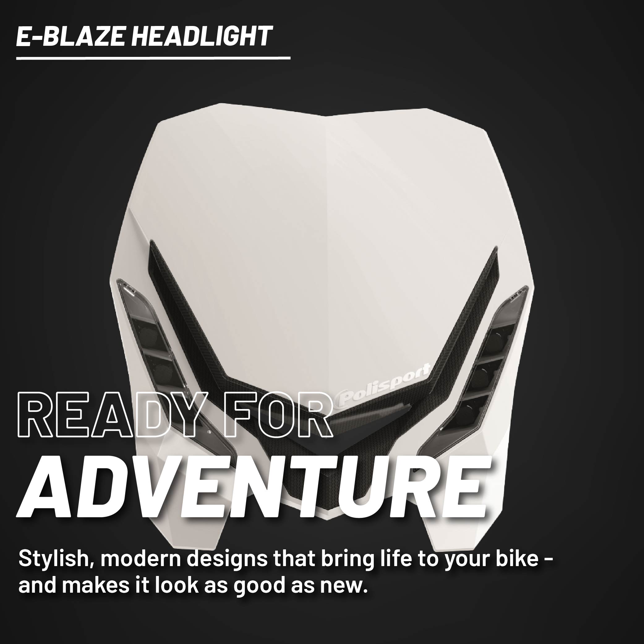 Polisport E-Blaze LED Motorcycle Headlight