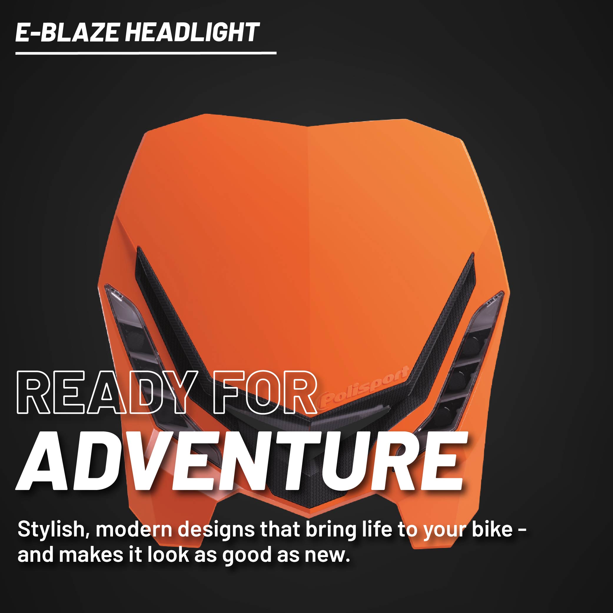 Polisport E-Blaze LED Motorcycle Headlight