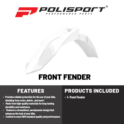 Polisport Motocross (MX) Front Fender for GasGas/Rieju EC 250/300 (2018-20) / MR 250/300 (2021-26) Dirt Bike