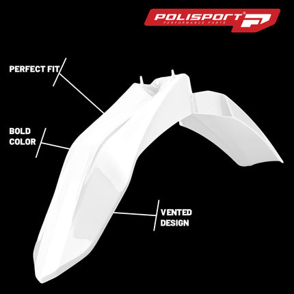 Polisport Motocross (MX) Front Fender for GasGas/Rieju EC 250/300 (2018-20) / MR 250/300 (2021-26) Dirt Bike