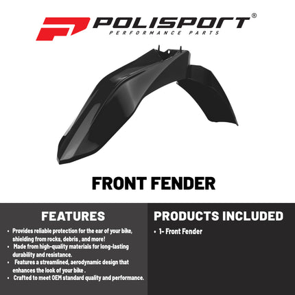 Polisport Motocross (MX) Front Fender for GasGas/Rieju EC 200/250/300 (2018-20) / MR 250/300 (2021-26) Dirt Bike