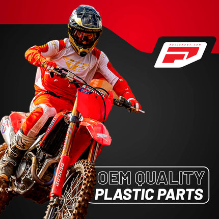 Polisport Motocross (MX) Rear Fender for Honda CRF 250/450 R/RX (2021-25) Dirt Bike - OEM Quality, Durable, Flexible & Perfect Fit - Nardo Grey
