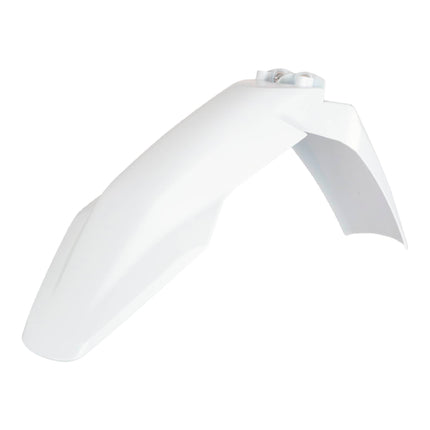 Polisport Motocross (MX) Front Fender for Husqvarna FC/FE/FX/TC/TE/TX (2023-25) Dirt Bike - OEM Quality, Durable, Flexible & Perfect Fit - White