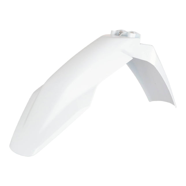 Polisport Motocross (MX) Front Fender for Husqvarna FC/FE/FX/TC/TE/TX (2023-25) Dirt Bike - OEM Quality, Durable, Flexible & Perfect Fit - White
