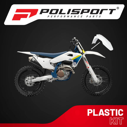 Polisport Motocross (MX) Front Fender for Husqvarna FC/FE/FX/TC/TE/TX (2023-25) Dirt Bike - OEM Quality, Durable, Flexible & Perfect Fit - White