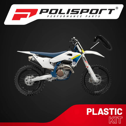 Polisport Motocross (MX) Front Fender for Husqvarna FC/FE/FX/TC/TE/TX (2023-25) Dirt Bike - OEM Quality, Durable, Flexible & Perfect Fit - Black