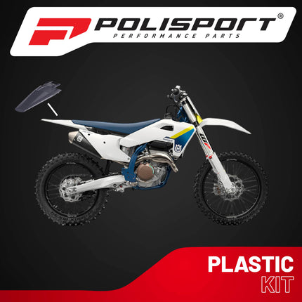 Polisport Motocross (MX) Rear Fender for Husqvarna FC/FE/FX/TC/TE/TX (2022-25) Dirt Bike - OEM Quality, Durable, Flexible & Perfect Fit - Nardo Grey