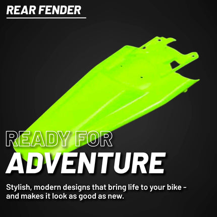 Polisport Motocross (MX) Rear Fender for Husqvarna FC/FE/FX/TC/TE/TX (2022-25) Dirt Bike - OEM Quality, Durable, Flexible & Perfect Fit - Yellow