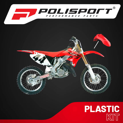Polisport Supermoto (SM) Motocross (MX) UFX Front Fender - Universal Fit for all Full Size Dirt Bikes - Red