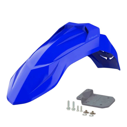 Polisport Supermoto (SM) Motocross (MX) UFX Front Fender - Universal Fit for all Full Size Dirt Bikes - Blue