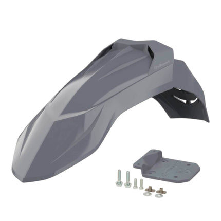 Polisport Supermoto (SM) Motocross (MX) UFX Front Fender - Universal Fit for all Full Size Dirt Bikes - Nardo Grey