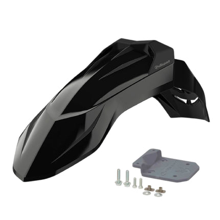 Polisport Supermoto (SM) Motocross (MX) UFX Front Fender - Universal Fit for all Full Size Dirt Bikes - Black