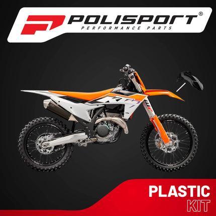 Polisport Supermoto (SM) Motocross (MX) UFX Front Fender - Universal Fit for all Full Size Dirt Bikes - Black