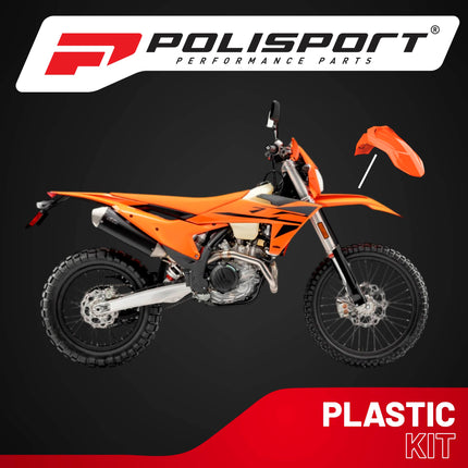 Polisport Supermoto (SM) Motocross (MX) UFX Front Fender - Fits KTM (2013-22) & Husqvarna (2016-22) Full Size Dirt Bikes - Orange
