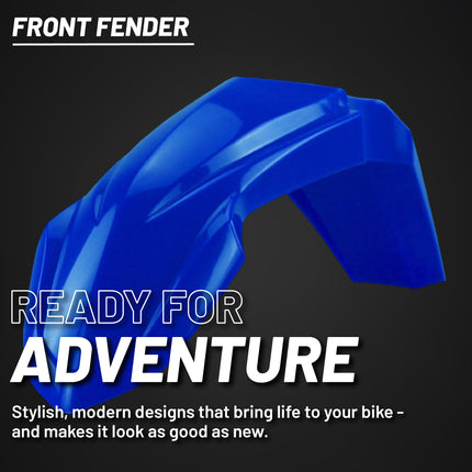 Polisport Motocross (MX) Front Fender for Yamaha YZ85 (2022-2024) Dirt Bike - OEM Quality, Durable, Flexible & Perfect Fit - Blue