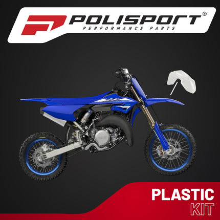 Polisport Motocross (MX) Front Fender for Yamaha YZ85 (2022-2024) Dirt Bike - OEM Quality, Durable, Flexible & Perfect Fit - White