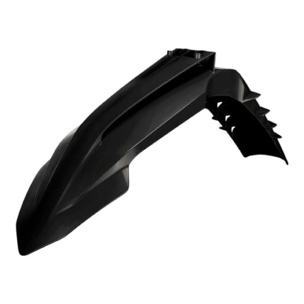 Polisport Motocross (MX) Front Fender for KTM EXC/EXC-F / XC-W/XCF-W / SX/SX-F (2023-2025) Dirt Bike - OEM Quality, Durable, Flexible & Perfect Fit - Black
