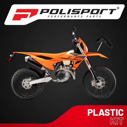 Polisport Motocross (MX) Front Fender for KTM EXC/EXC-F / XC-W/XCF-W / SX/SX-F (2023-2025) Dirt Bike - OEM Quality, Durable, Flexible & Perfect Fit - Black