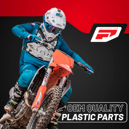 Polisport Motocross (MX) Rear Fender for KTM EXC/EXC-F / XC-W/XCF-W / SX/SX-F (2023-2025) Dirt Bike - OEM Quality, Durable, Flexible & Perfect Fit - White
