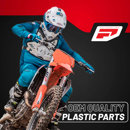 Polisport Motocross (MX) Rear Fender for KTM EXC/EXC-F / XC-W/XCF-W / SX/SX-F (2023-2025) Dirt Bike - OEM Quality, Durable, Flexible & Perfect Fit - Black