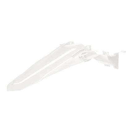 Polisport Motocross (MX) Replica Plastics Rear Fender for Yamaha YZ 250F/450F (2024-2025) Dirt Bike - OEM Quality, Durable, Flexible & Perfect Fit - White