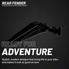 Polisport Motocross (MX) Replica Plastics Rear Fender for Yamaha YZ 250F/450F (2024-2025) Dirt Bike(Black)