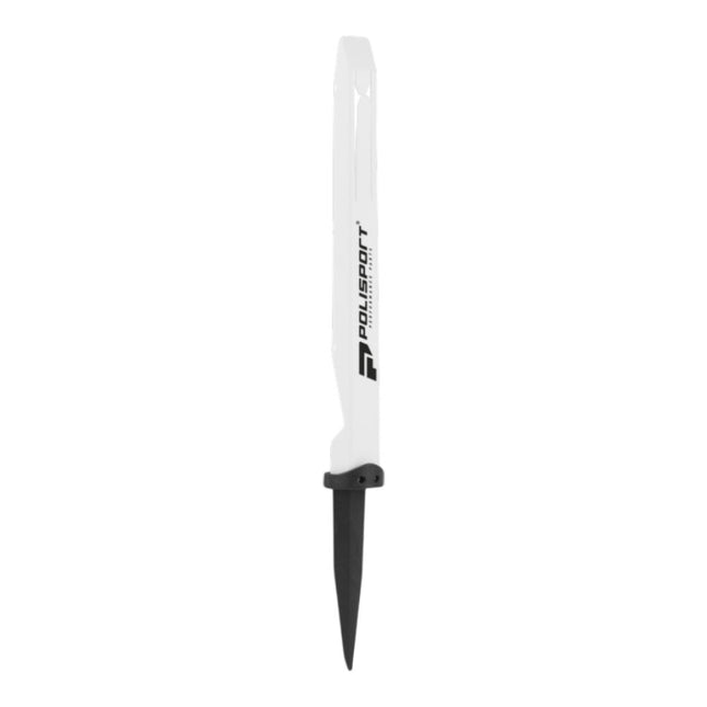 Polisport Track Marker White - Durable Flexible Plastic Spike for Motocross Off-Road Track Marking, Banner Tape Attachment & Path Delimitation