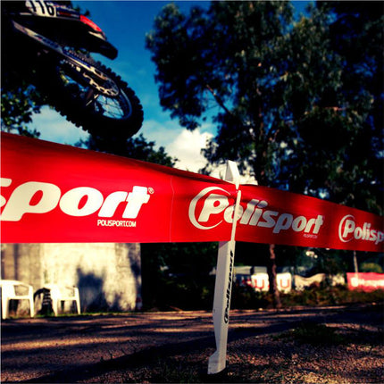 Polisport Track Marker Red - Durable Flexible Plastic Spike for Motocross Off-Road Track Marking, Banner Tape Attachment & Path Delimitation