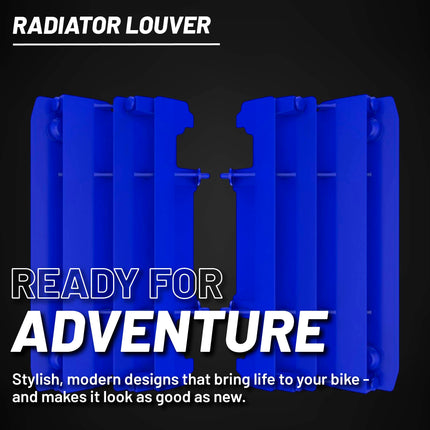 Polisport Radiator Louvers - Blue Panels for Yamaha YZ 125/250 (2005-2020) - OEM Fit, Durable Plastic, Enhanced Airflow, Easy Installation