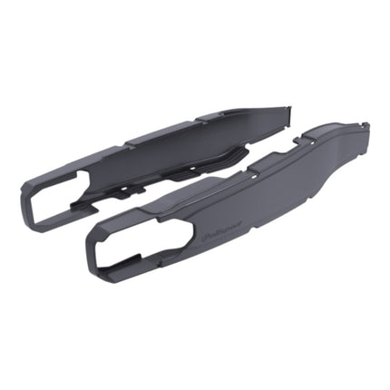 Polisport Motocross Motorcycles (MX) Swingarm Protector for GasGas EC 250/300 (2017-2020), XC 250/300 (2017-2020) Dirt Bikes - High Impact & Abrasion Resistance - Black