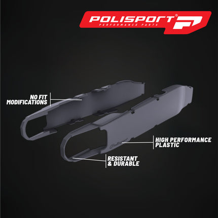 Polisport Motocross Motorcycles (MX) Swingarm Protector for Sherco SEF 450/500 4T (2012-2024) Dirt Bikes - OEM-Style Replacement, High Impact & Abrasion Resistance -Grey