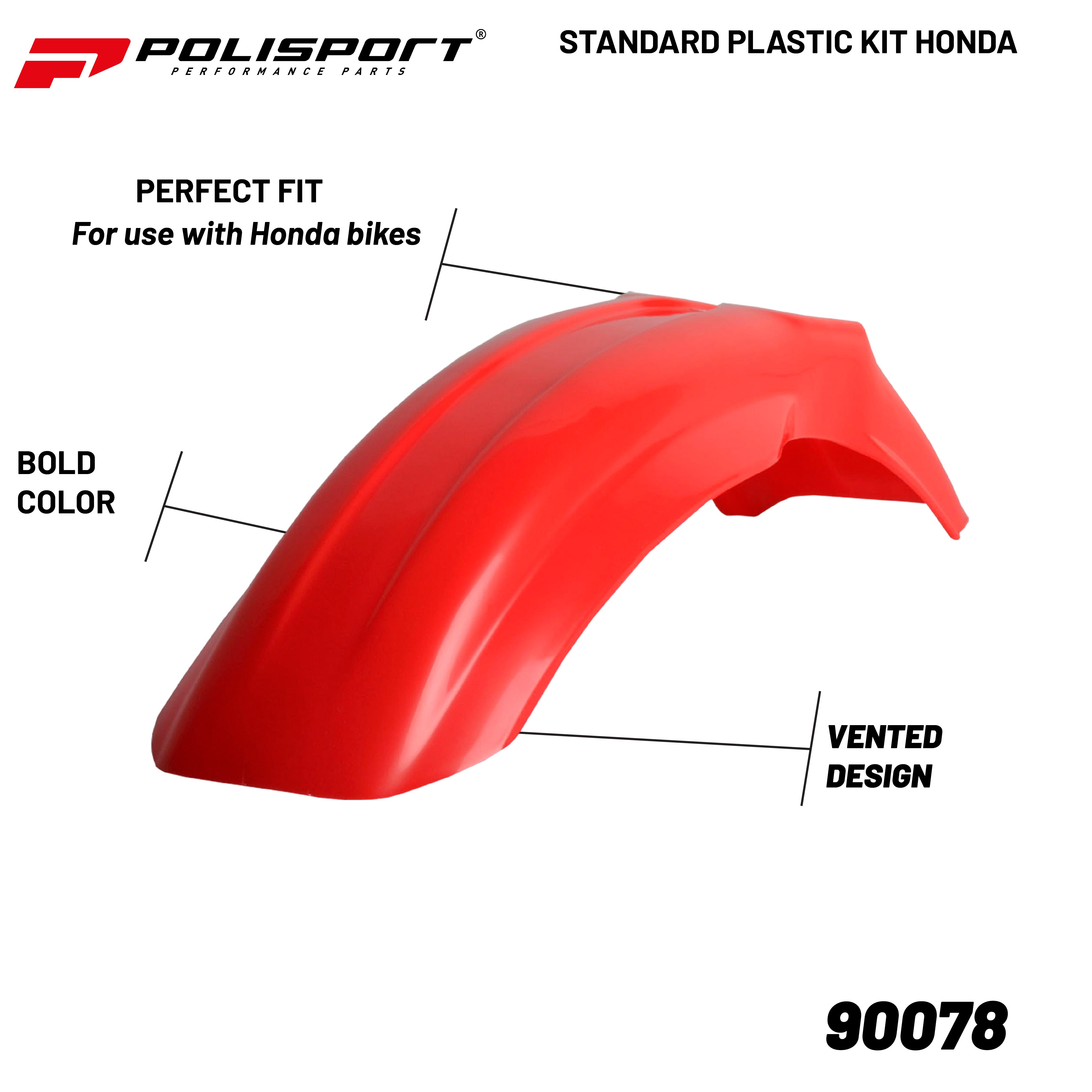 Polisport Full Plastic Kit for Honda CR85(03-07) OEM Quality Restyling Kit with Superior Fit, Flexibility, and Durability (Red/White)