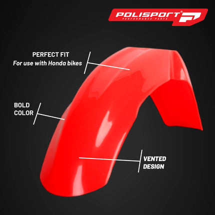 Polisport Standard Plastic Kit for Honda CRF450R (2002-2003) OEM Quality Kit with Superior Fit, Flexibility, and Durability (Red)