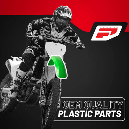 Polisport Motocross (MX) Replica Plastic Kit for Kawasaki KX 250F (2004-05) Dirt Bike – OEM Quality, Durable, Flexible & Perfect Fit – Green/White