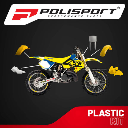Polisport Motocross (MX) Replica Plastic Kit for Suzuki RM 125/250 (1996-98) Dirt Bike