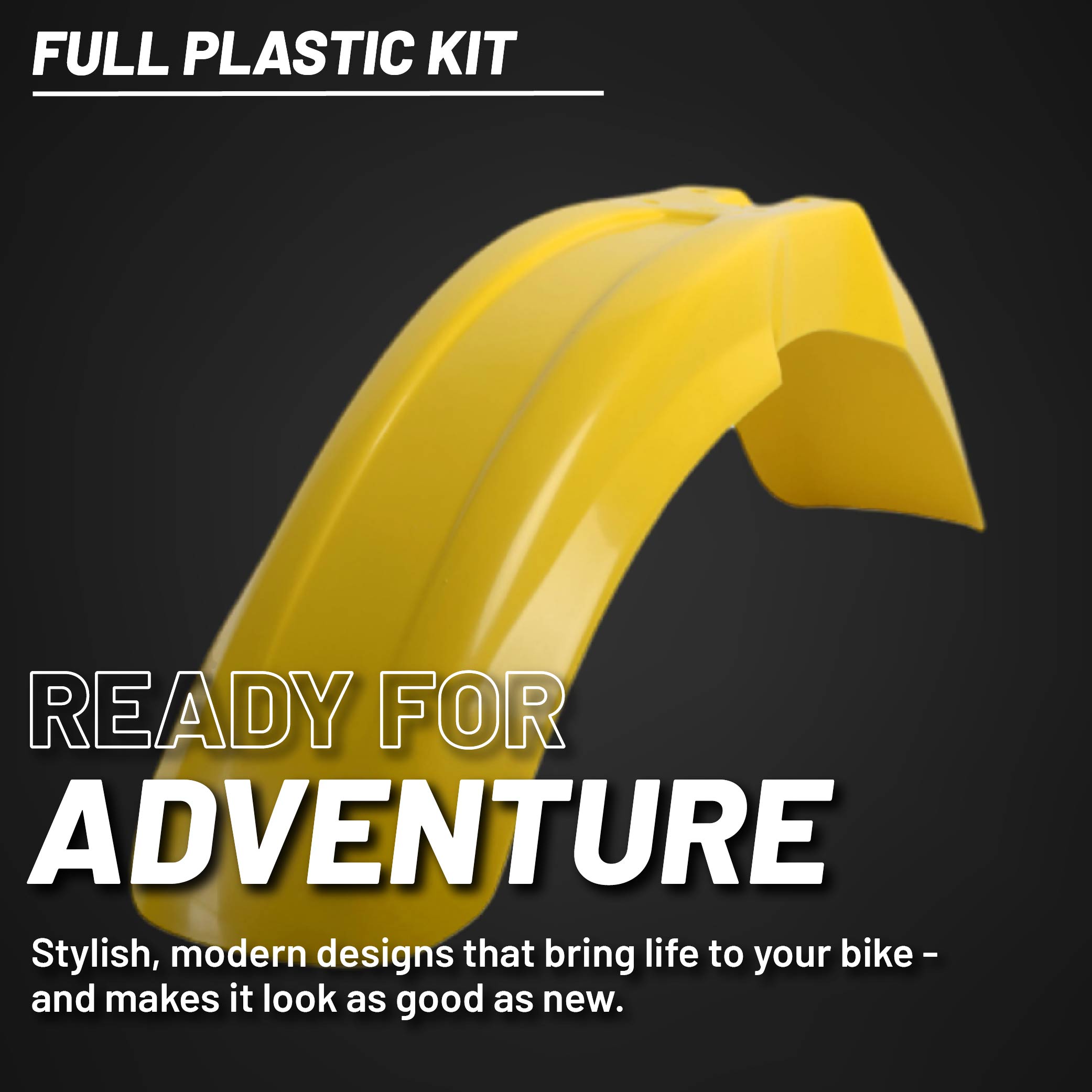 Polisport Motocross (MX) Replica Plastic Kit for Suzuki RMZ 250 (2004-06) Dirt Bike