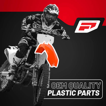 Polisport Motocross (MX) Replica Plastic Kit for KTM SX (2003-04) Dirt Bike Dirt Bike – OEM Quality, Durable, Flexible & Perfect Fit – Orange