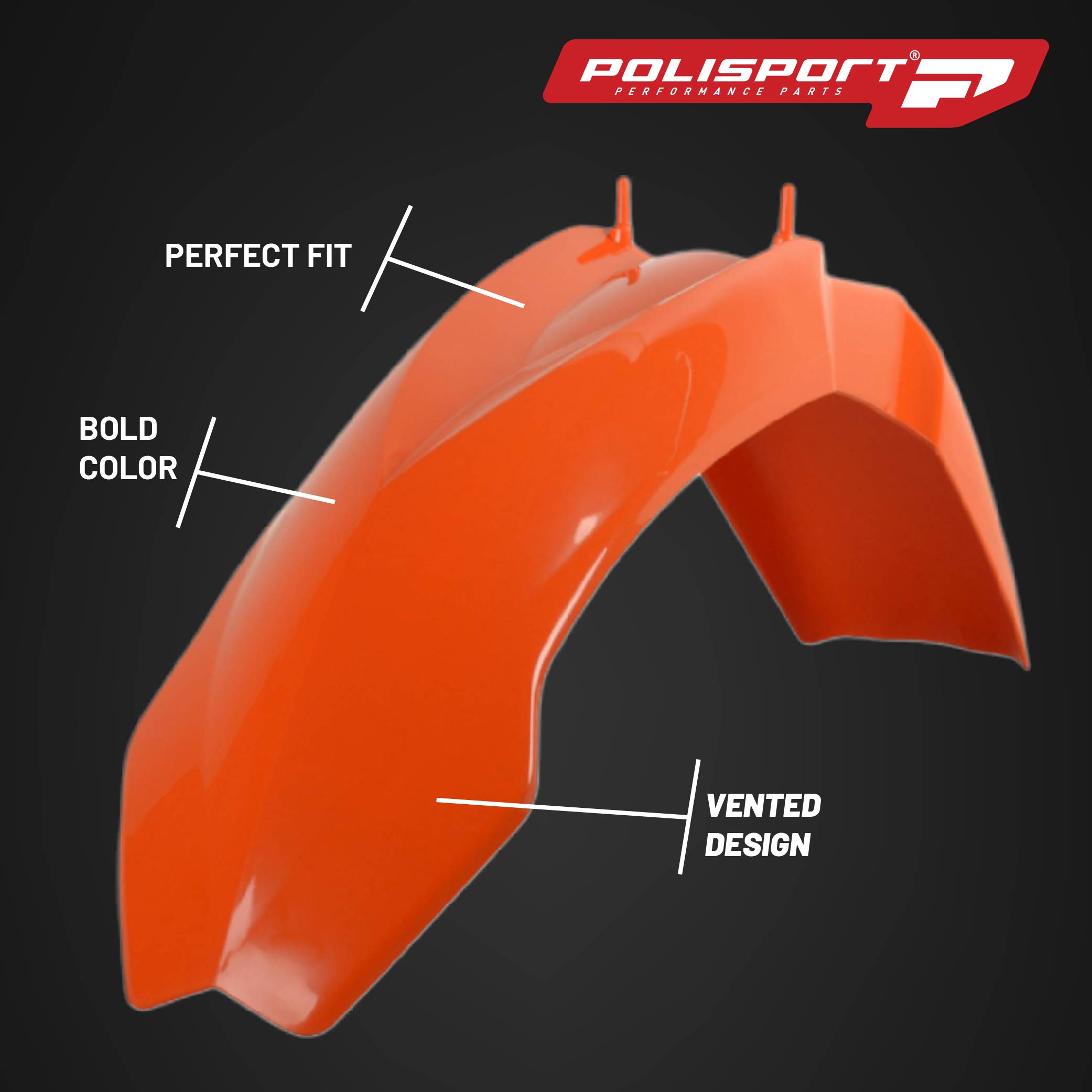 Polisport Motocross (MX) Replica Plastic Kit for KTM SX (2003-04) Dirt Bike Dirt Bike – OEM Quality, Durable, Flexible & Perfect Fit – Orange