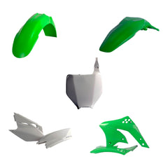 Polisport Motocross (MX) Replica Plastic Kit for Kawasaki KX 450F (2006-08) Dirt Bike – OEM Quality, Durable, Flexible & Perfect Fit – Green/White