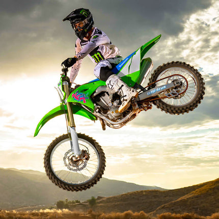 Polisport Motocross (MX) Replica Plastic Kit for Kawasaki KX 450F (2006-08) Dirt Bike – OEM Quality, Durable, Flexible & Perfect Fit – Green/White