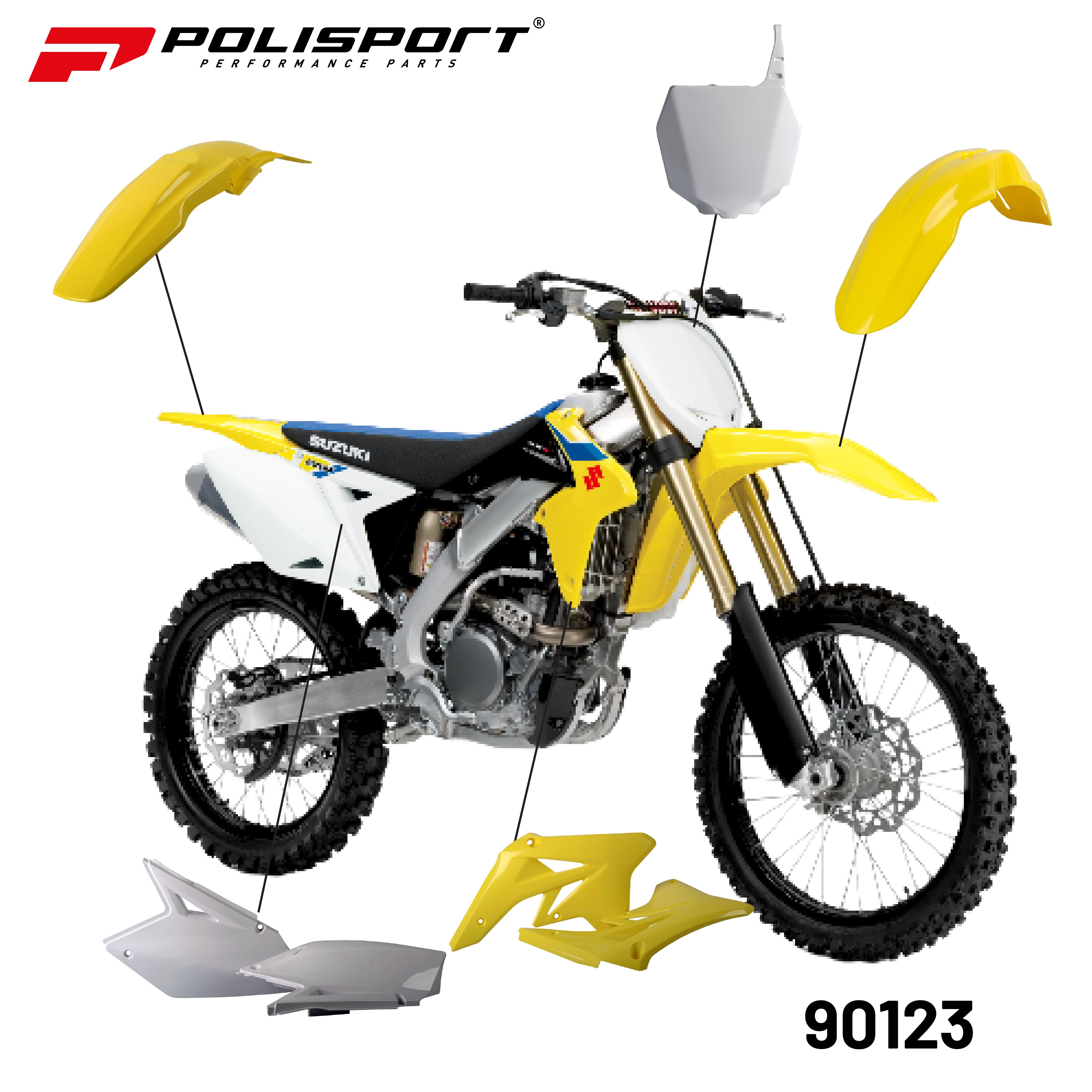 POLISPORT COMPLETE KIT FOR RMZ250(07-09)07-08 OEM COLOR