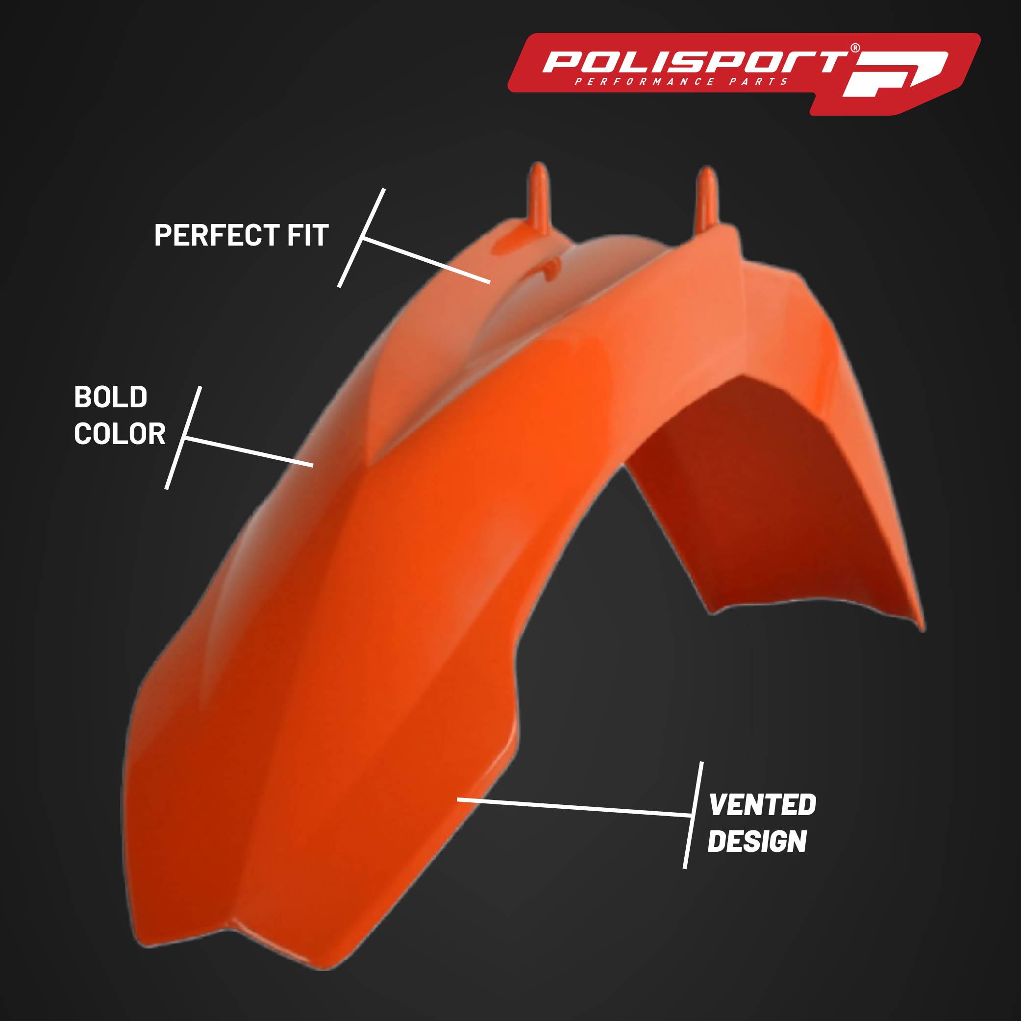 Polisport Motocross (MX) Replica Plastic Kit for KTM SX 85 (2006-12) Dirt Bike – OEM Quality, Durable, Flexible & Perfect Fit – Orange