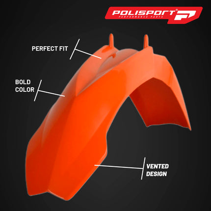 Polisport Motocross (MX) Replica Plastic Kit for KTM SX 85 (2006-12) Dirt Bike – OEM Quality, Durable, Flexible & Perfect Fit – Orange