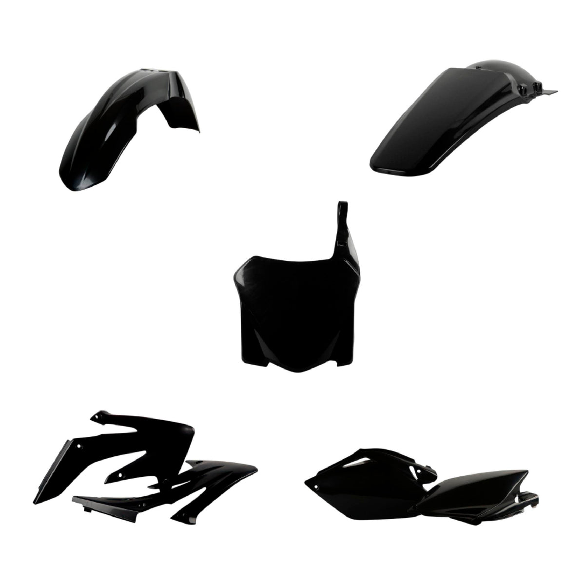 Polisport Motocross (MX) Replica Plastic Kit for Honda CRF 250R (2008) Dirt Bike – OEM Quality, Durable, Flexible & Perfect Fit – Black