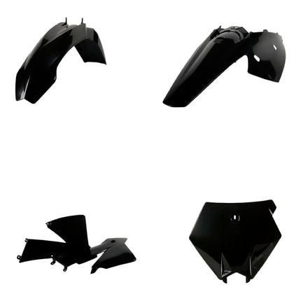 Polisport Motocross (MX) Replica Plastic Kit for KTM SX (2003-04) Dirt Bike – OEM Quality, Durable, Flexible & Perfect Fit – Black