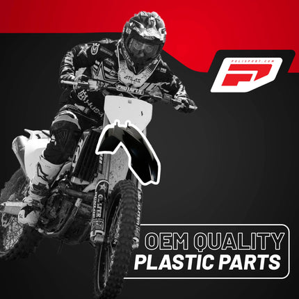Polisport Motocross (MX) Replica Plastic Kit for KTM SX (2003-04) Dirt Bike – OEM Quality, Durable, Flexible & Perfect Fit – Black