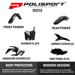 POLISPORT KIT HONDA CRF250R(10)/CRF450R(09-10)BLACK