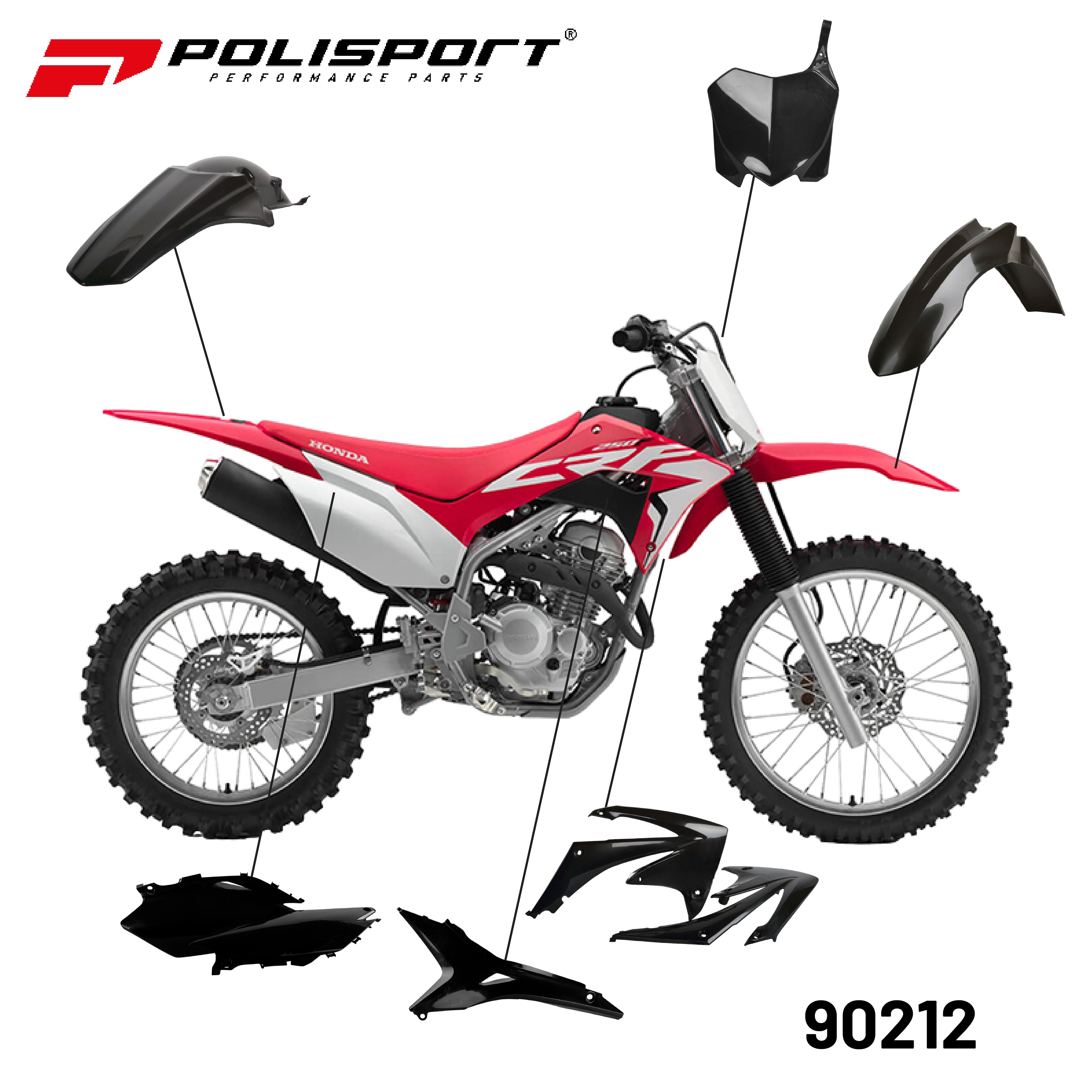 POLISPORT KIT HONDA CRF250R(10)/CRF450R(09-10)BLACK