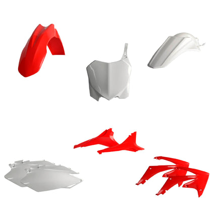 Polisport Motocross (MX) Replica Plastic Kit for Honda CRF 450R (2011-12) Dirt Bike – OEM Quality, Durable, Flexible & Perfect Fit – Red/White