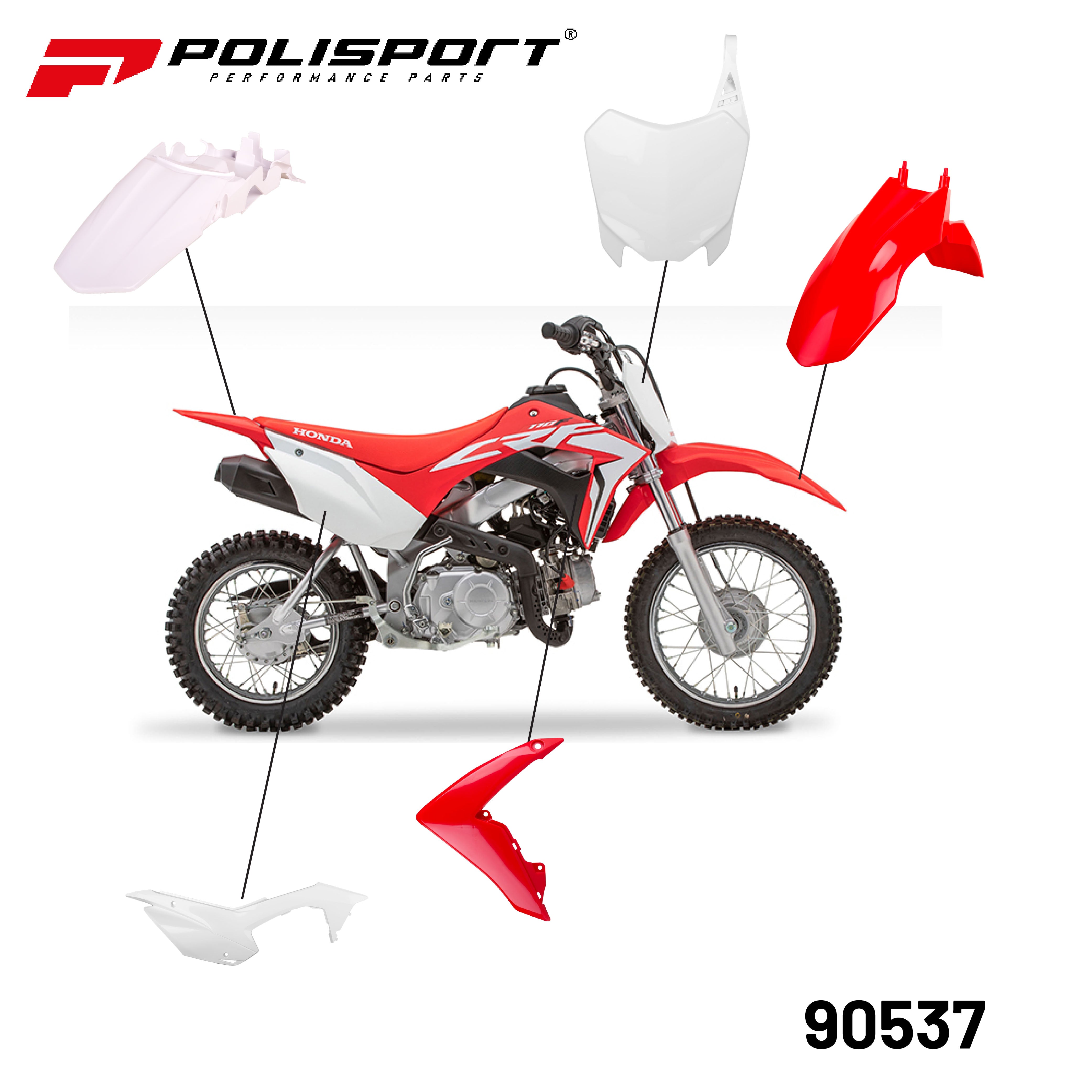 POLISPORT KIT HONDA CRF110(13-18) OEM COLOR